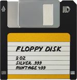 Niue - 2024 - 2 Dollars - Floppy Disk TechStalgic series COLOR VERSION