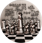 Cameroon - 2024 - 2000 Francs - International Chess 2oz ANTIQUED