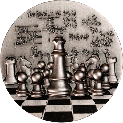 Cameroon - 2024 - 2000 Francs - International Chess 2oz ANTIQUED