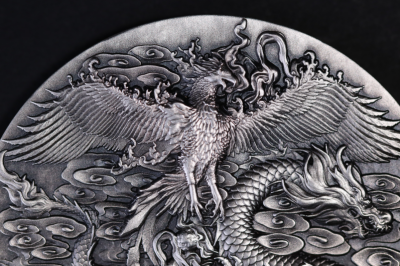 Gabon - 2023 - 1118 Francs - Double Dragon & Phoenix