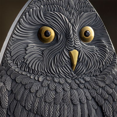 Niue - 2024 - 2 Dollars - Short-Eared Owl / Marvelous Owls series