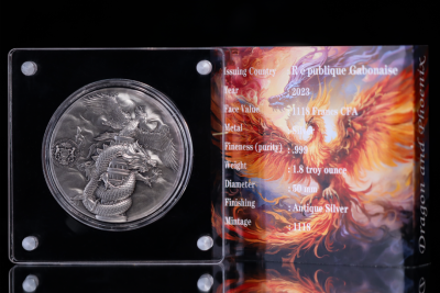 Gabon - 2023 - 1118 Francs - Double Dragon & Phoenix