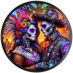 Mexico - 2023 - 1 oz - Dia de los Muertos/ Color Libertad