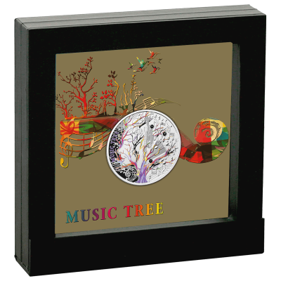 Niue - 2023 - 1 Dollar - Music Tree / Where words fail, music speaks