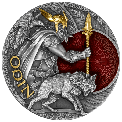Niue - 2023 - 5 Dollars - Odin Lord of Valhalla