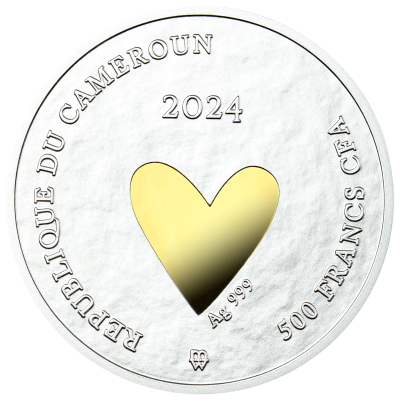 Cameroon - 2024 - 500 Francs - Wedding Coin / Bring luck to the newlyweds