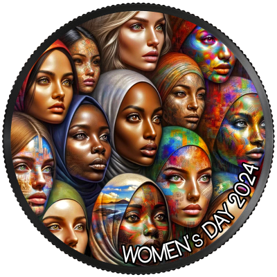Canada - 2024 - 5 Dollars - International Women's Day / Color Maple Leaf