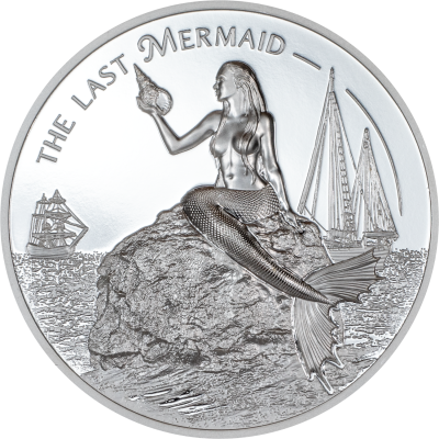 Cook Islands - 2024 - 5 Dollars - X-Ray The Last Mermaid