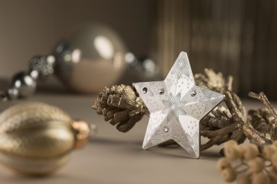 Cook Islands - 2024 - 5 Dollars - Holiday Ornament Starry Sky Silver