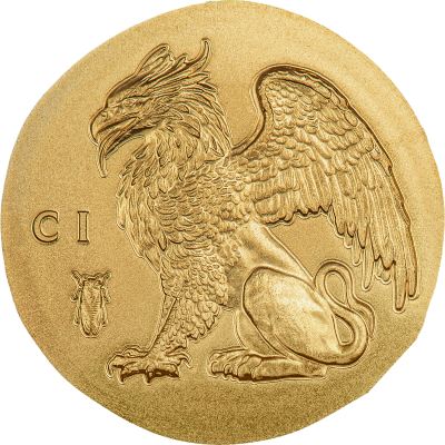 Cook Islands - 2024 - 5 Dollars - Grypon Griffin Numismatic Icons SMALL GOLD