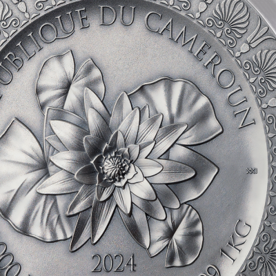 Cameroon - 2024 - 10000 Francs - Leda and the Swan 1 kilo version (Celestial Beauty series)
