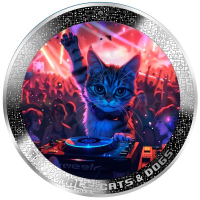 Cameroon - 2025 - 1000 Francs - DJ Cat AI•NIMALS