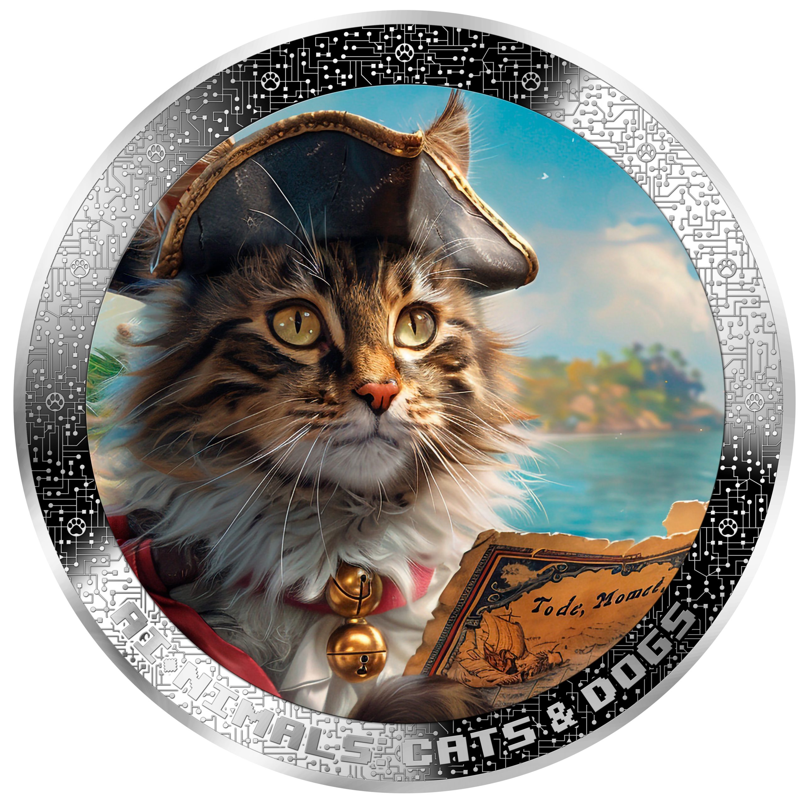 Cameroon - 2025 - 1000 Francs - Pirate Cat AI•NIMALS