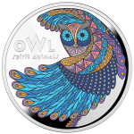 Niue - 2024 - 1 Dollars - Owl Spirit Animals