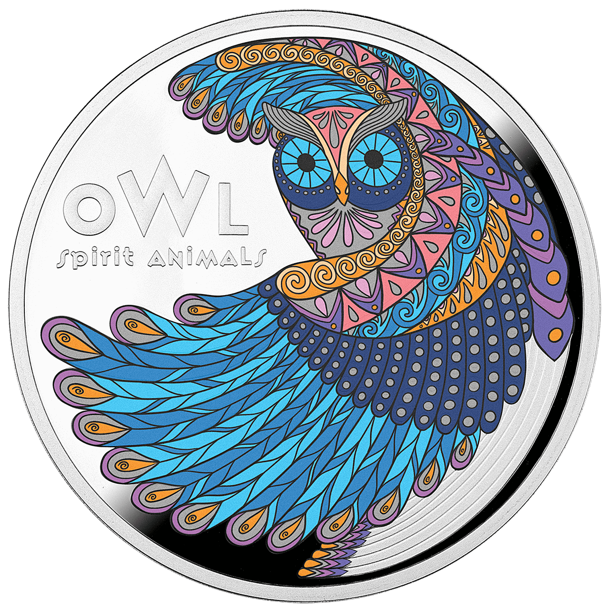 Niue - 2024 - 1 Dollars - Owl Spirit Animals