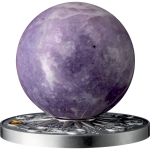 Ghana - 2024 - 10 Cedis - Mercury Solar System with Natural Crystal Sphere
