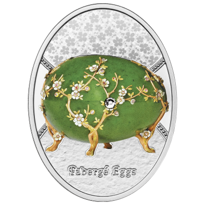 Niue - 2024 - 1 Dollars - Apple Blossom Faberge Egg