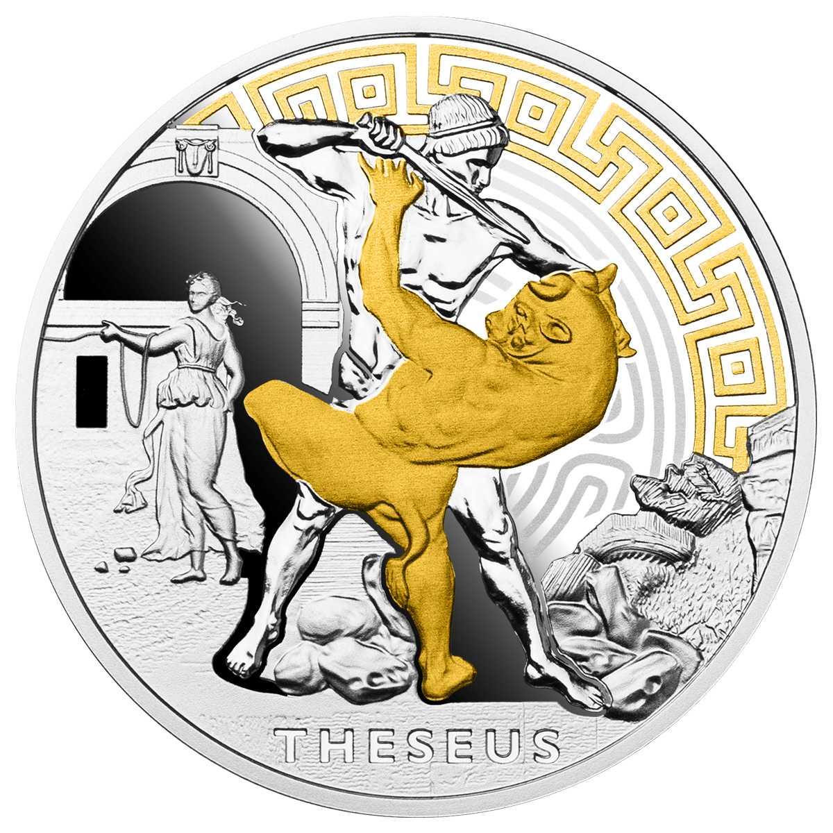 Niue - 2024 - 1 Dollars - Theseus National Hero of Athens