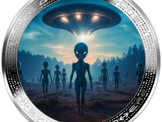 Cameroon - 2025 - 1000 Francs - UFO & Aliens ALIEN LANDING UFO 1oz silver