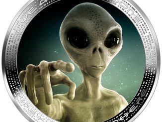 Cameroon - 2025 - 1000 Francs - UFO & Aliens ALIEN PORTRAIT 1oz silver