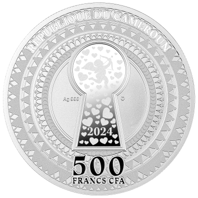 Cameroon - 2024 - 500 Francs - Key of Love / Symbol to unravel every mystery of the heart