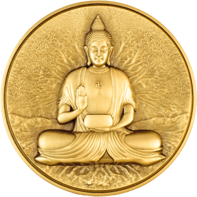 Chad - 2024 - 10000 Francs - Buddha Bi-Metal Version GILDED