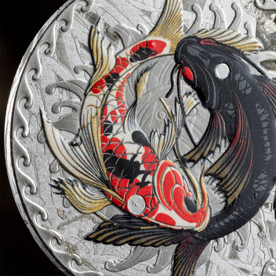 Niue - 2024 - 1 Dollars - Koi Fish Meteorite Coin series