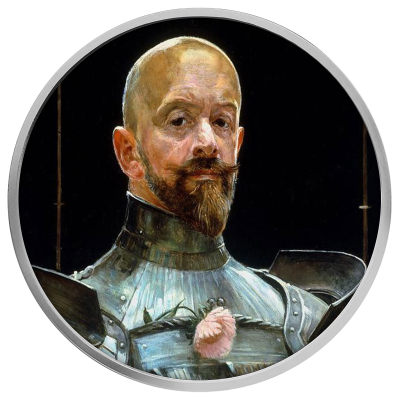 Cameroon - 2024 - 500 Francs - Self-portrait in armour (170th Ann. of Jacek Malczewski’s)