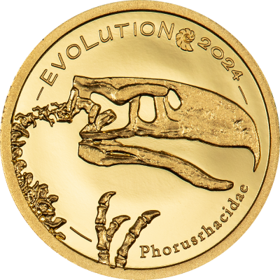 Mongolia - 2024 - 1000 Togrog - Aves Evolution of Life SMALL GOLD