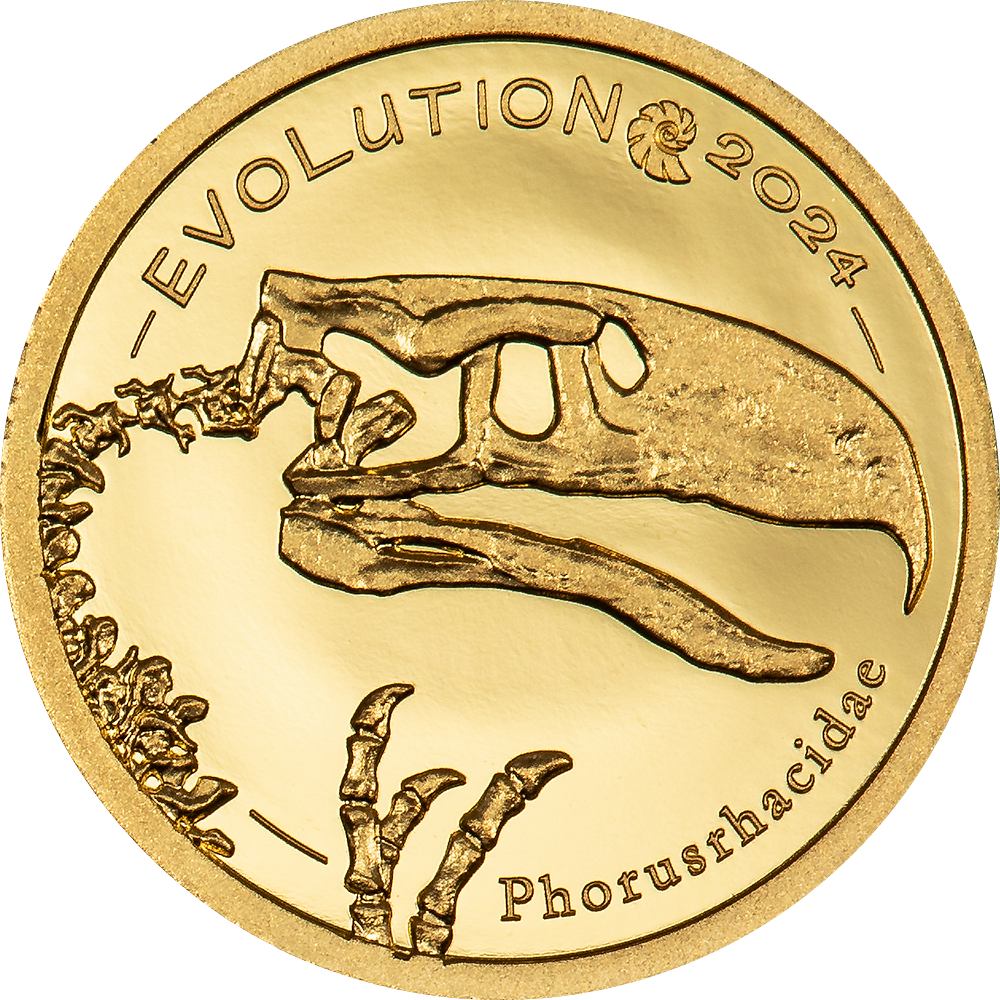 Mongolia - 2024 - 1000 Togrog - Aves Evolution of Life SMALL GOLD