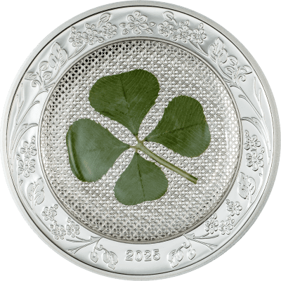 Palau - 2025 - 5 Dollars - Silver - Ounce of Luck Four Leaf Clover