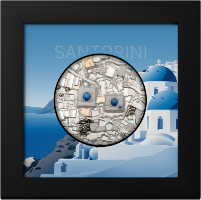 Palau - 2024 - 25 Dollars - Bucket List Santorini 5oz silver