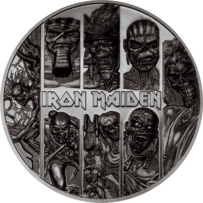 Cook Islands - 2024 - 20 Dollars - Iron Maiden Eddie Collection 3oz silver