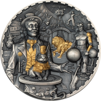 Cook Islands - 2024 - 20 Dollars - Carnival Steampunk 3oz silver