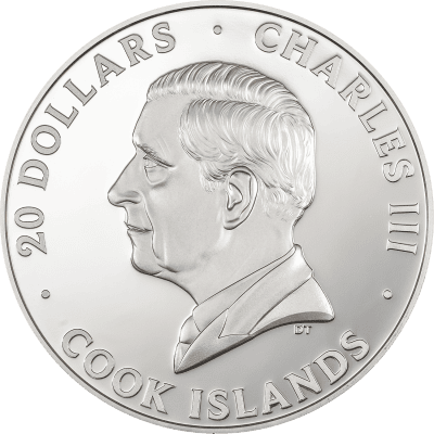 Cook Islands - 2024 - 20 Dollars - Silver Burst 4.0 Bald Eagle 3oz silver