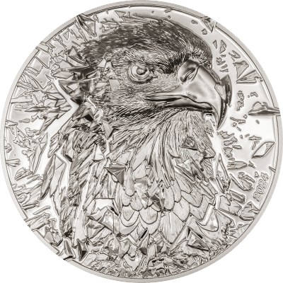 Cook Islands - 2024 - 20 Dollars - Silver Burst 4.0 Bald Eagle 3oz silver