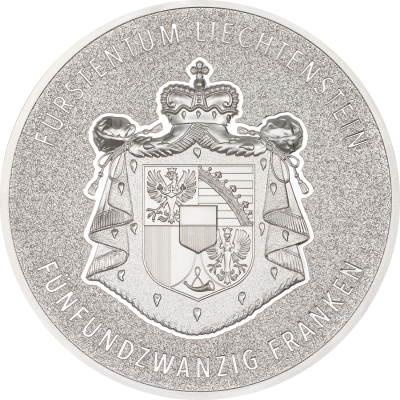 Liechtenstein - 2024 - 25 Franken - 100 Year Swiss Franc Liechtenstein 5oz silver