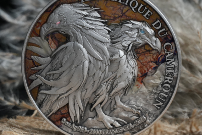 Cameroon - 2025 - 2000 Francs – Double Headed Eagle Bi-Metal 2oz silver