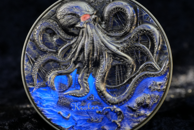 Cameroon - 2025 - 2000 Francs – Kraken Bi-Metal 2oz silver