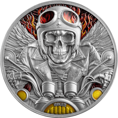 Ghana - 2024 - 10 Cedis – Biker Memento Mori