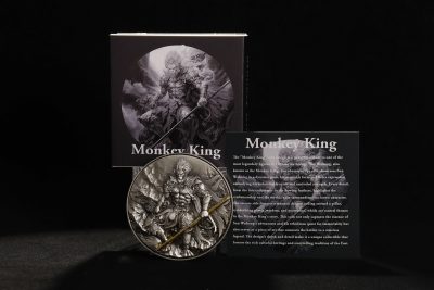 Cameroon - 2024 - 2000 Francs – Monkey King Wukong Bi-Metal 2oz silver