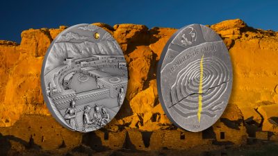 Palau - 2024 - 10 Dollars - Chaco Culture Sun Dagger – Equinox & Solstice 2oz silver