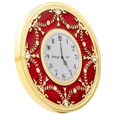 Niue - 2024 - 1 Dollars - Red Table Clock (Timeless art of Faberge)