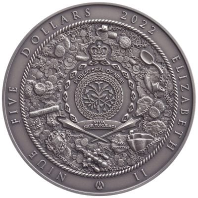 Niue - 2022 - 5 Dollars - Nuestra Senora de Atocha with inlay 2oz silver (Our Lady of Atocha)