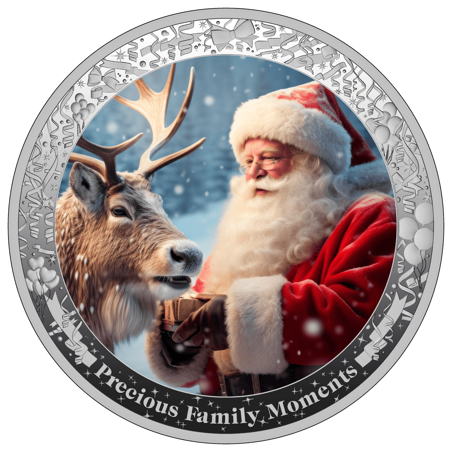 Cameroon - 2024 - 1000 Francs - Christmas Precious Family Moments series 1oz silver