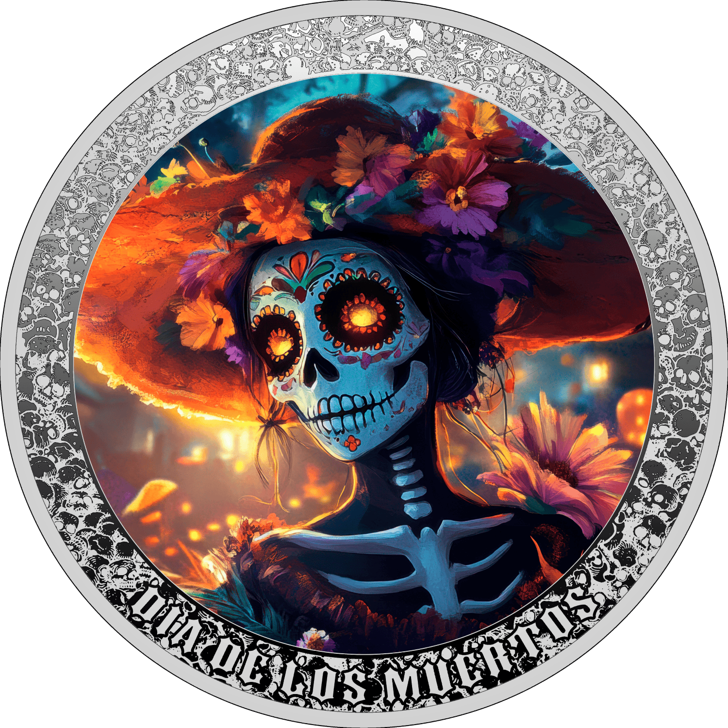 Cameroon - 2024 - 1000 Francs - Women with Hat – Dia de los Muertos series