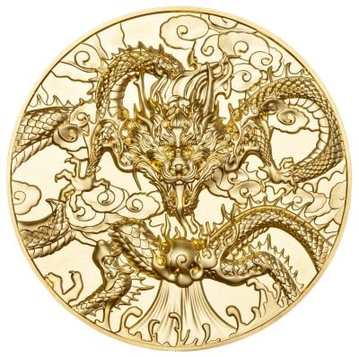 Niue - 2024 - 10 Dollars - Dragon Art Special Edition GILDED