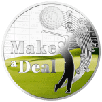 Niue - 2024 - 1 Dollar - Make a Deal Golf 1oz silver