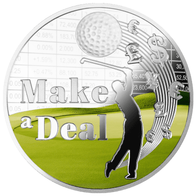 Niue - 2024 - 1 Dollar - Make a Deal Golf 1oz silver