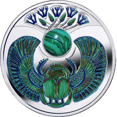 Niue - 2024 - 1 Dollar - Malachite Scarab Egypt